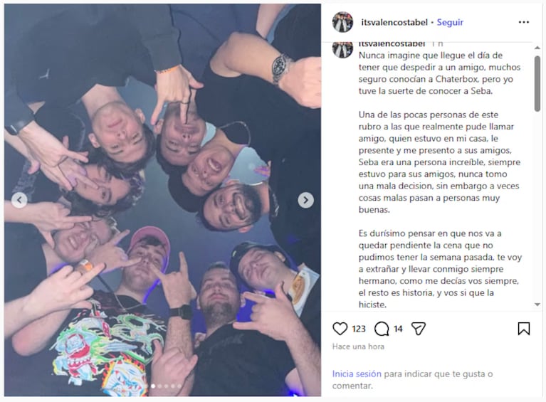 Las despedidas de los amigos de Chatterbox.