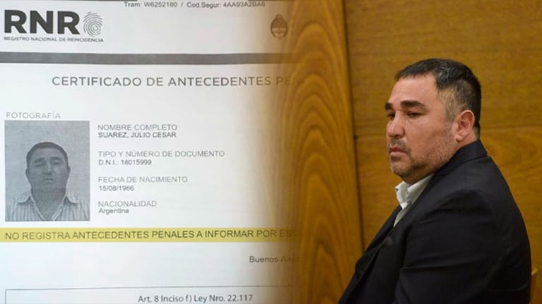 Las dos caras: el trámite de antecedentes vs. Suárez en el banquillo el día de su condena.
