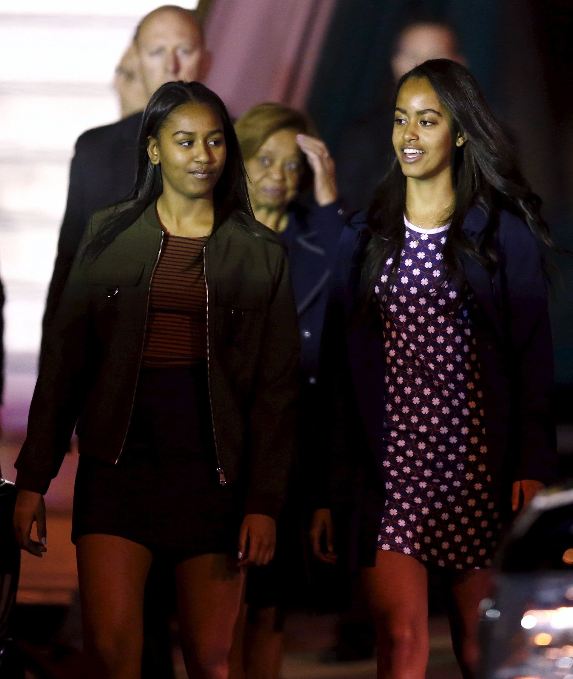 Las dos hijas de Barack Obama. 