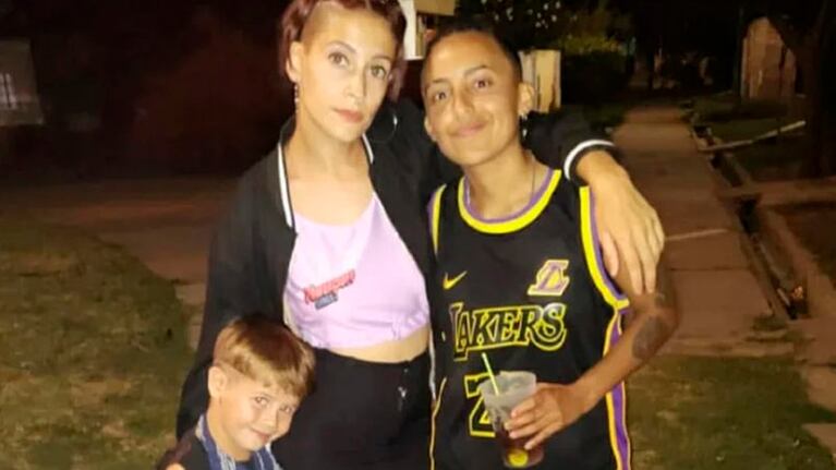 Las dos imputadas con Lucio.