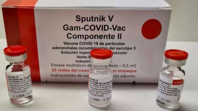 Las dosis en Argentina se hicieron con el antígeno provisto por el Instituto Gamaleya 
