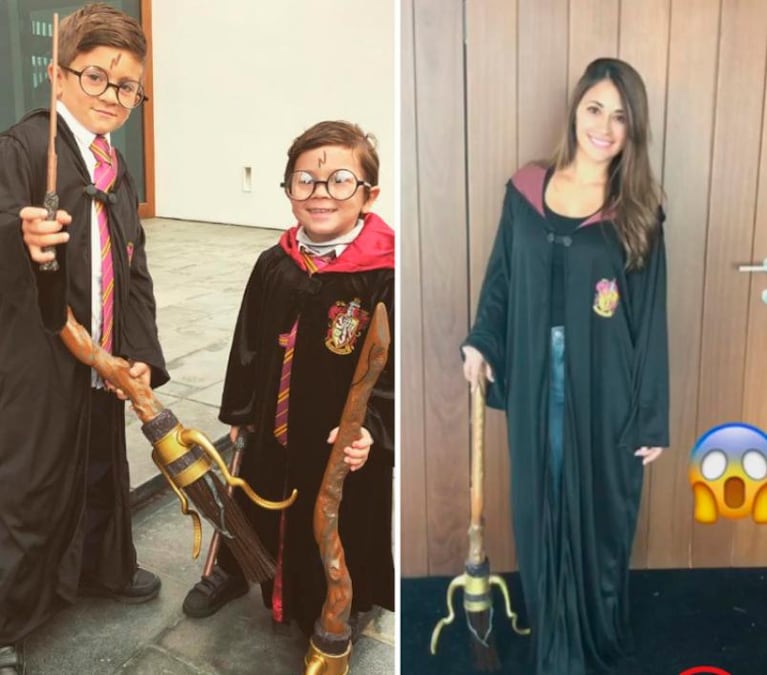 Las encantadoras fotos de los hijos de Messi disfrazados de Harry Potter