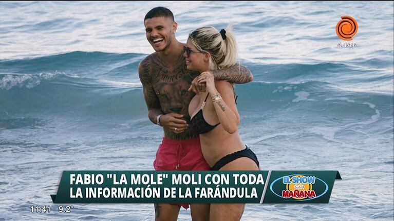 Las fotos "al natural" de Wanda Nara