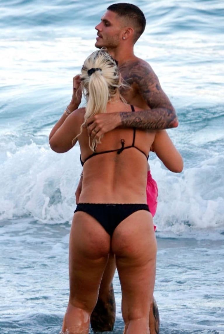 Las fotos al natural de Wanda Nara y Mauro Icardi