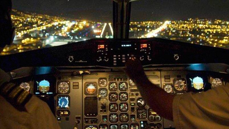 Las fotos fueron tomadas en un Boeing 777 en pleno vuelo.