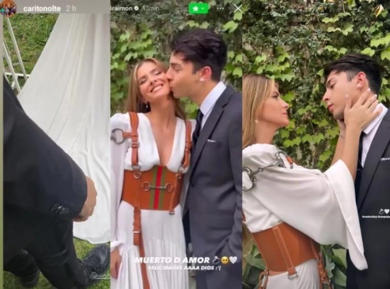 Las fotos que confirmarían el casamiento de la China Suárez y Rusherking