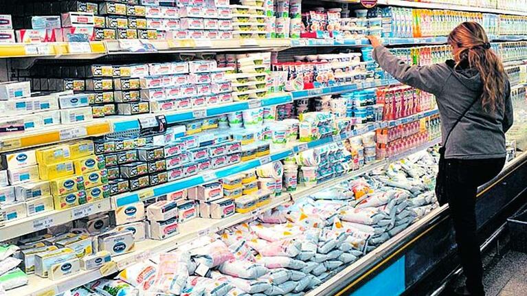 Las góndolas, entre las que más sintieron el impacto de la inflación.