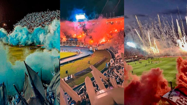 Las hinchadas del fútbol cordobés, cada vez más organizadas y coloridas.