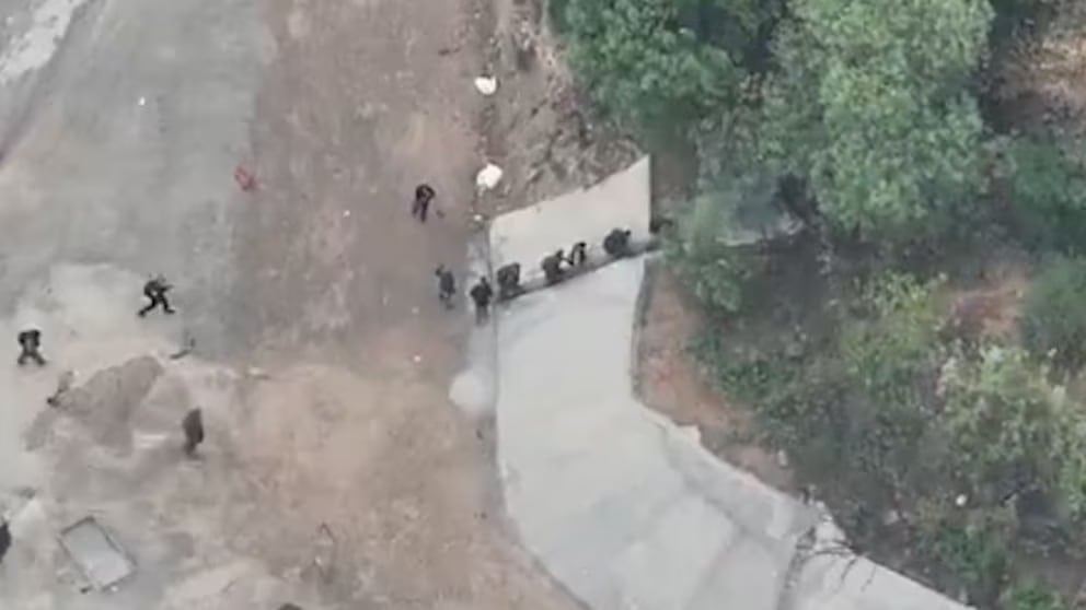 Las imágenes muestran los momentos anteriores al sangriento enfrentamiento.