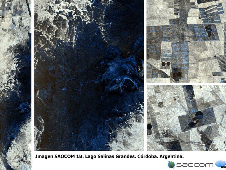 Las imágenes satelitales difundidas por la CONAE y obtenidas por el satélite SAOCOM 1B.