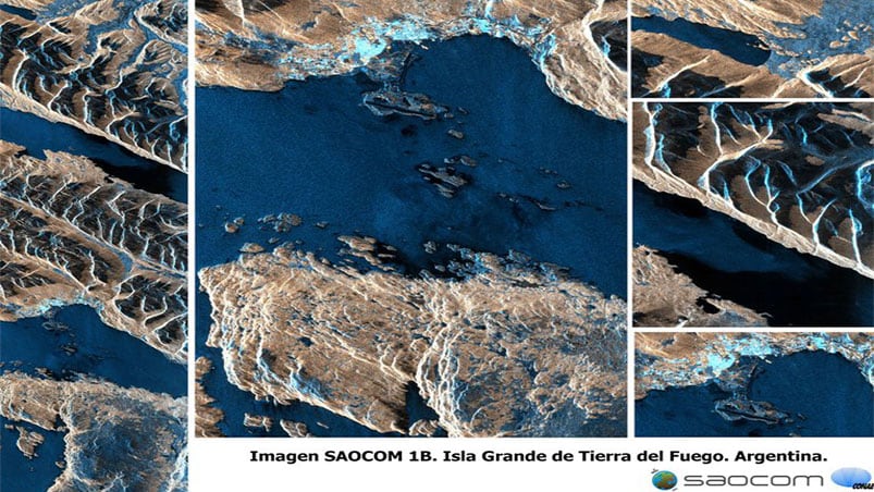 Las imágenes satelitales difundidas por la CONAE y obtenidas por el satélite SAOCOM 1B.