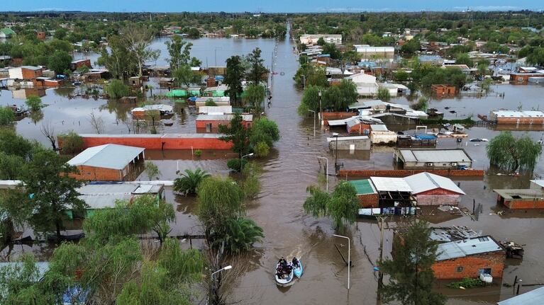 Las inundaciones afectaron al noroeste de la provincia de Buenos Aires. (Foto AP/Rodrigo Abd)