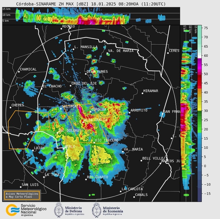 Las lluvias llegaron a Córdoba