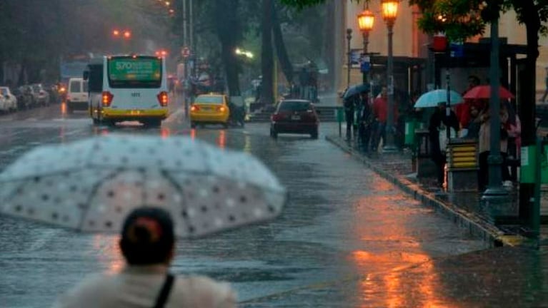 Las lluvias podrían sorprender a los cordobeses.