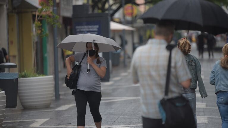 Las lluvias, presentes tras varios días de sol pleno.