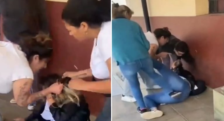 Las madres atacaron a la maestra a la salida de la escuela.