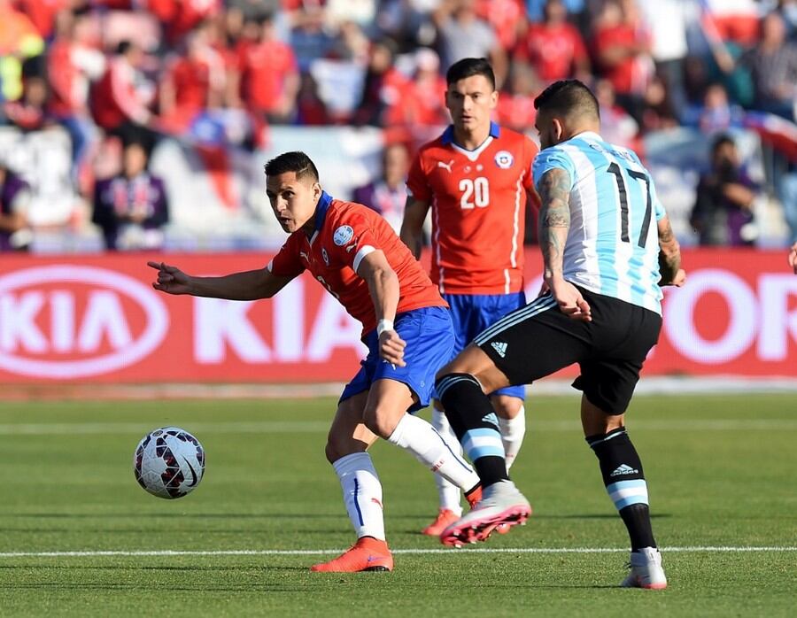 Las mejores jugadas de Chile vs Argentina. Foto: Olé.