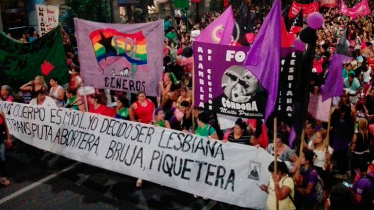 Las mujeres cordobesas también reclamaron igualdad de derecho.
