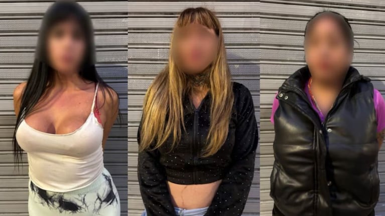 Las mujeres peruanas fueron detenidas en plena calle.