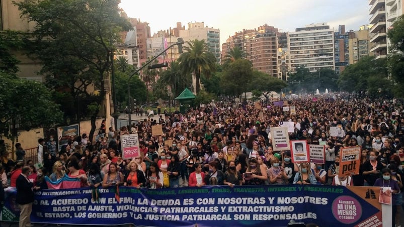 Las mujeres volvieron a copar las calles de la Capital. 