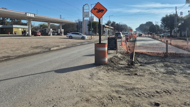 Las obras en avenida Bodereau se extienden por varias semanas más.