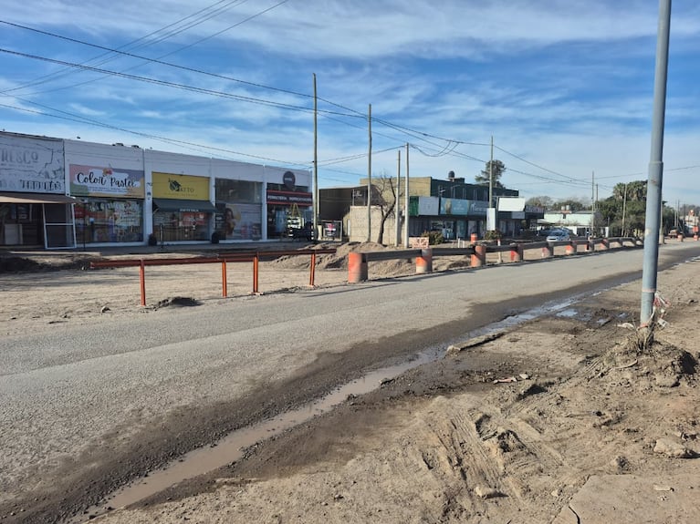Las obras en avenida Bodereau se extienden por varias semanas más.