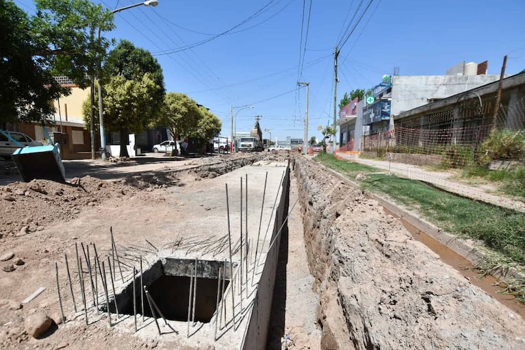 Las obras están en la etapa final en la zona de mayores problemas con las napas.