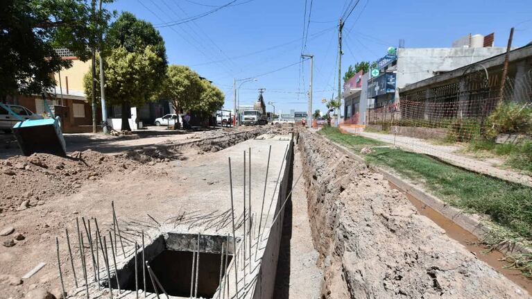 Las obras están en la etapa final en la zona de mayores problemas con las napas.