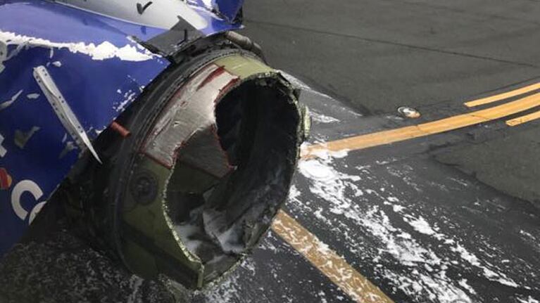 Las palas de la turbina del avión de Southwest presentaban fatiga en un informe preliminar.
