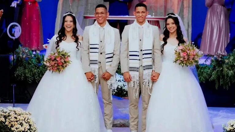 Las parejas son oriundas de Brasil.