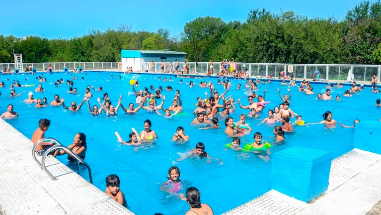 Las piletas abiertas en Córdoba.