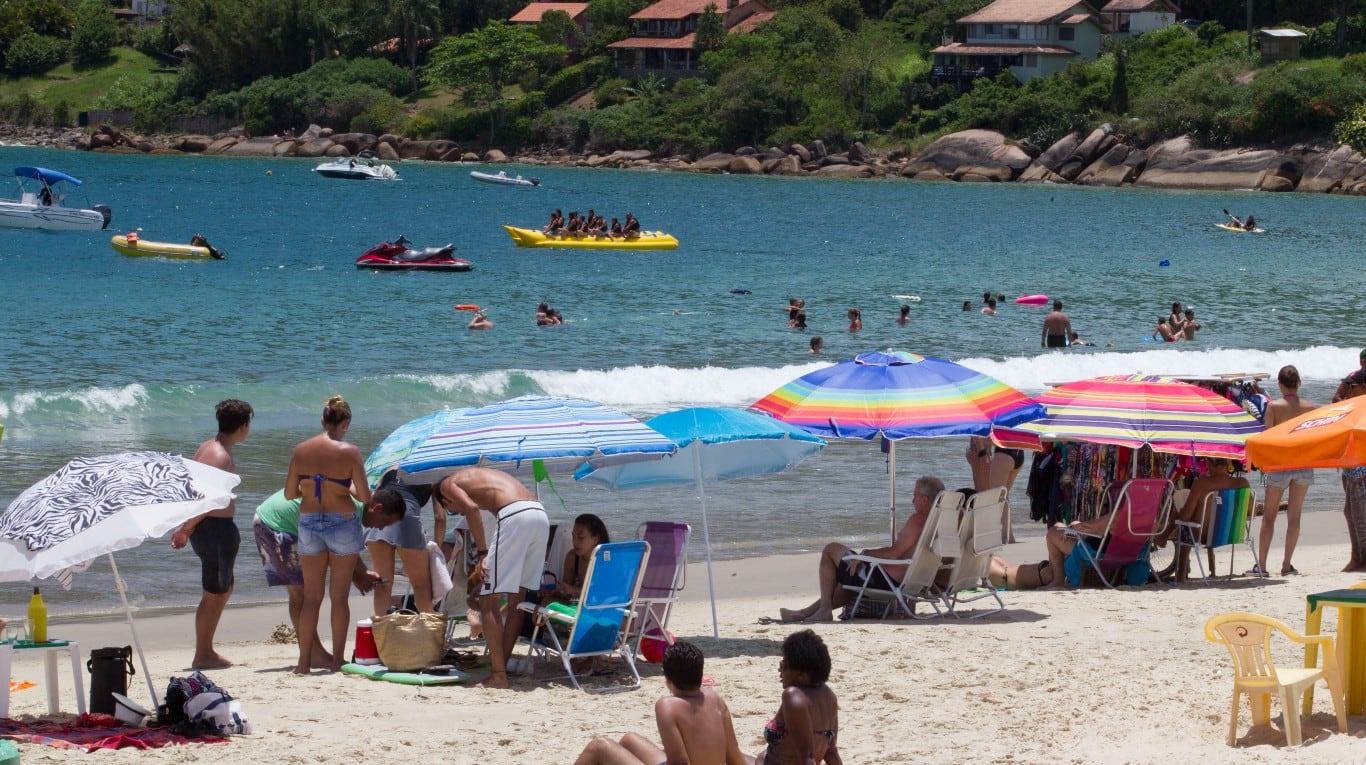 Las playas de Brasil, una opción muy elegida por los argentinos este verano.