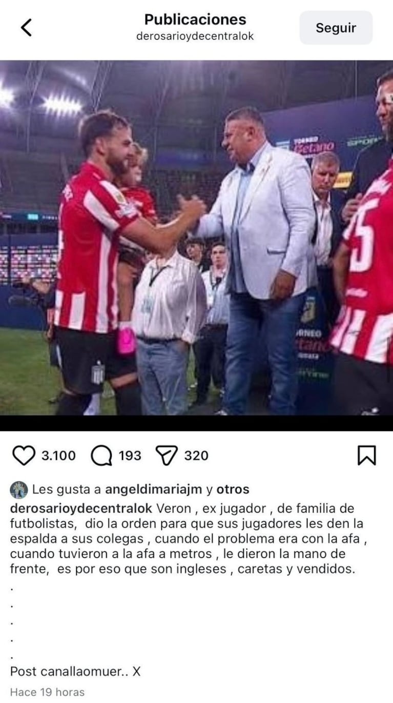 Las polémicas interacciones de Di María contra Estudiantes.