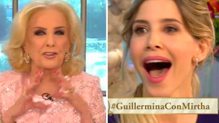 Las preguntas de Mirtha que dejaron a Guillermina con la boca abierta. (Foto: Clarín)