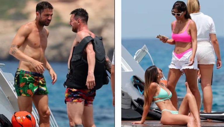 Las primeras fotos de las lujosas vacaciones de Messi y Antonela en Ibiza