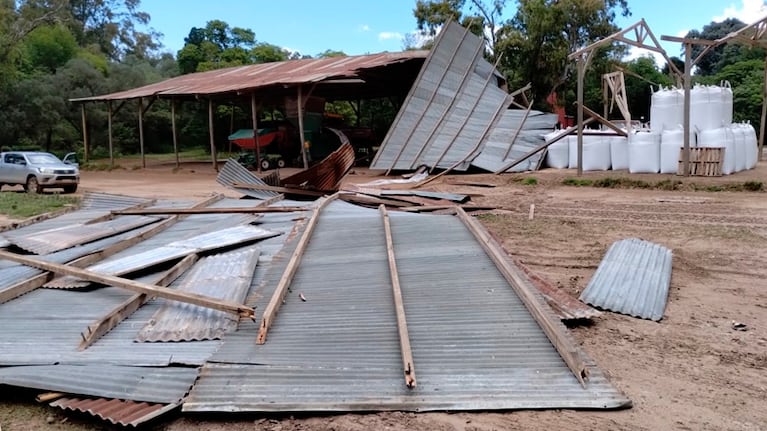 Las principales consecuencias se produjeron en la zona rural de Olaeta.