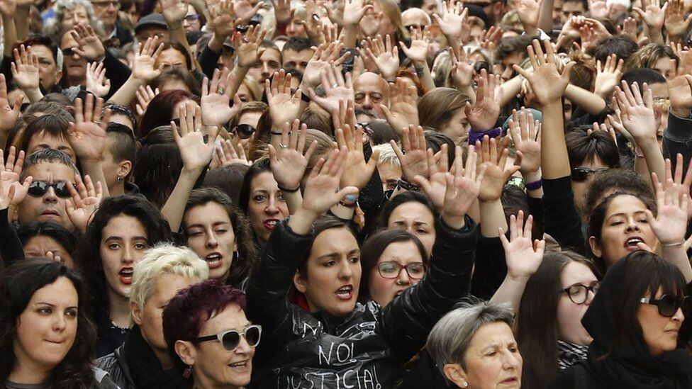 Las protestas contra la sentencia se repiten en España. Foto: Getty.