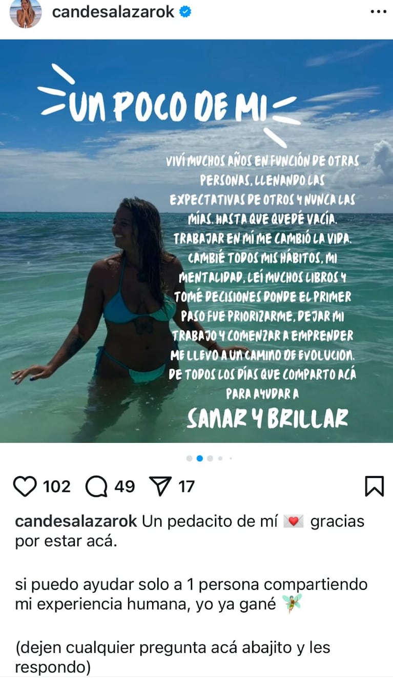 Las publicaciones de la joven influencer detenida.