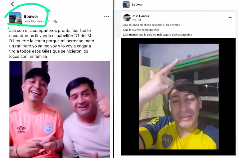 Las publicaciones en Facebook que luego fueron borradas.