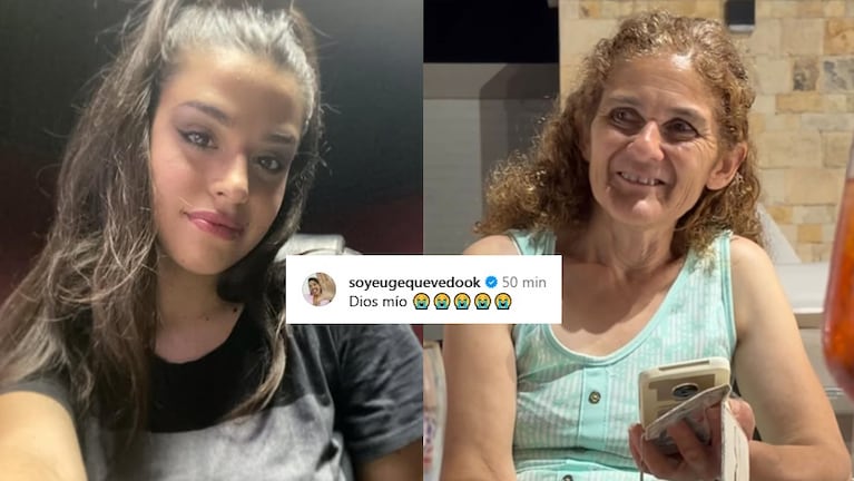 Las reacciones de Euge Quevedo a la muerte de Stella Giorgis en Leones.