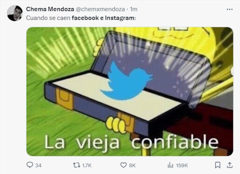 Las redes sociales de Meta se cayeron a nivel mundial.