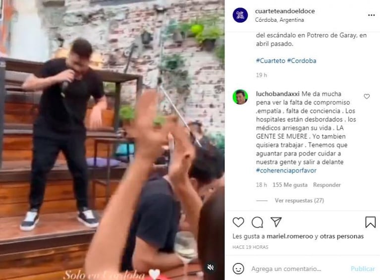 Las repercusiones del cuarteto tras la polémica con Damián en un bar