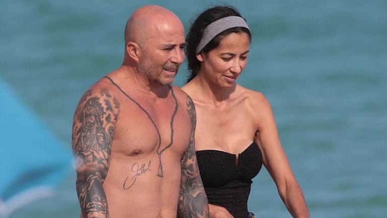 Las románticas vacaciones de Jorge Sampaoli junto a su novia