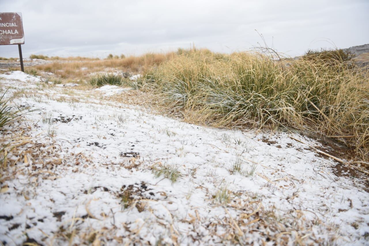 Las sierras cordobesas cubiertas de blanco, un paisaje soñado. Foto: Lucio Casalla / El Doce