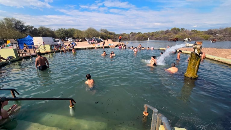 Las termas de El Quicho en Serrezuela.