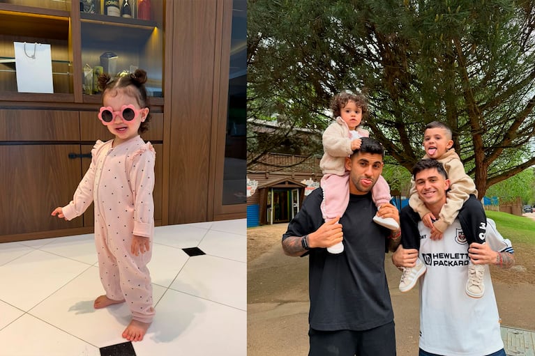 Las tiernas postales que compartió el Cuti Romero junto a sus hijos.