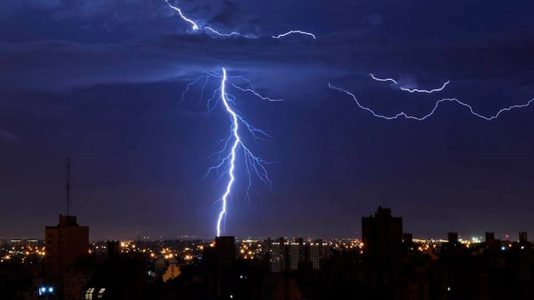 Las tormentas azotaron a gran parte de la provincia.