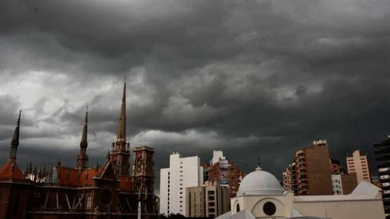 Las tormentas llegarán en horas del mediodía a Córdoba. 