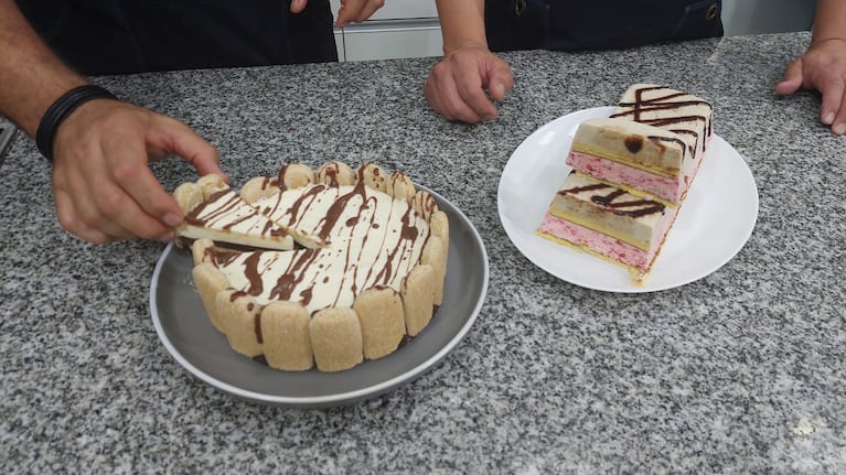 Las tortas heladas quedaron un espectáculo.