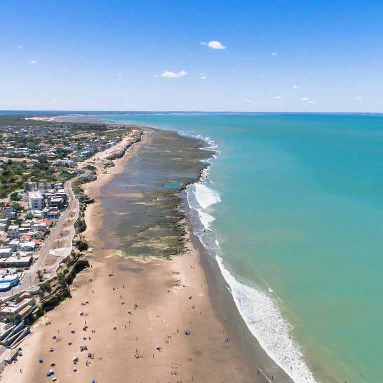 Las tranquilas playas del Golfo San Matías